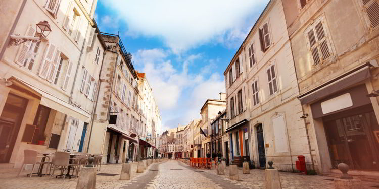 A street in La Rochelle, France