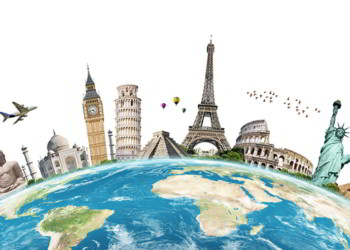 Illustration of famous monument of the world