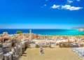 Achilles' House Kourio Basilica at The Sanctuary of Apollo at the Kourion World Heritage Archaeological site near Limassol Cyprus
