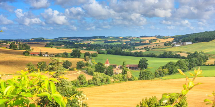 Rural scene in Gascony France