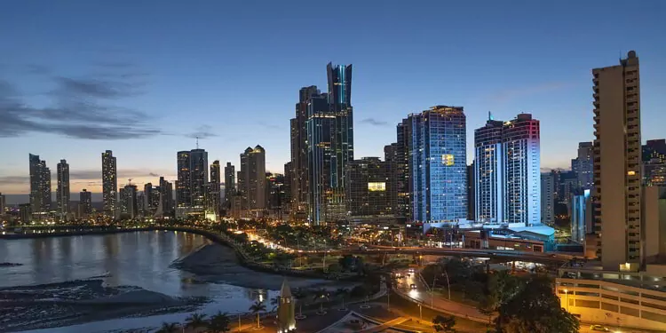 Panama City, Panama at night