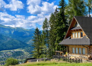 Old rural cottage in the mountains.