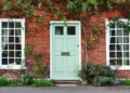 View of a Beautiful House and Front Door on a London Street