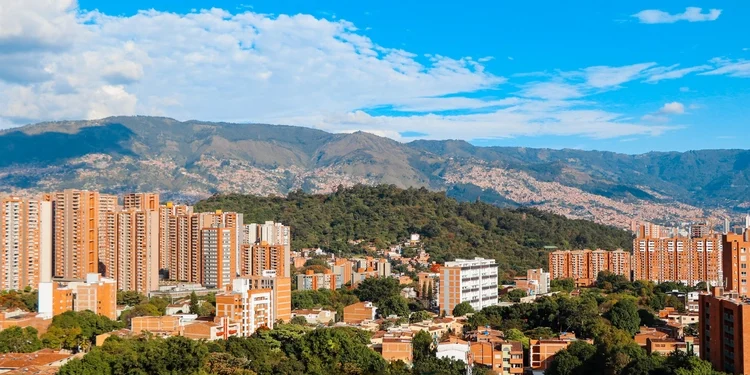 Panoramic view to Medellin, Colombia