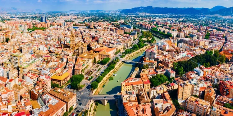 Aerial view of Murcia