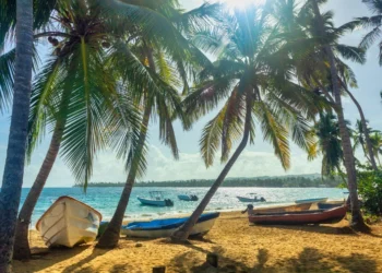 Tropical Beach In Dominican Republic, Las Terrenas. property in paradise