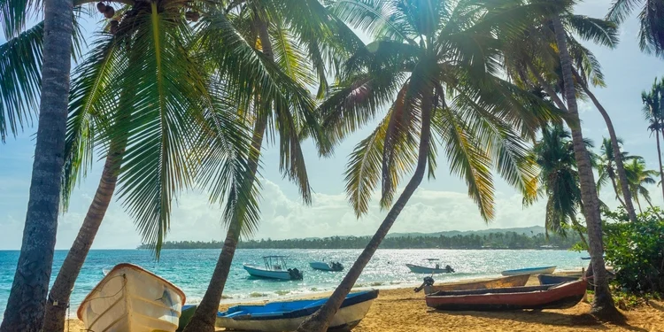 Tropical Beach In Dominican Republic, Las Terrenas. property in paradise