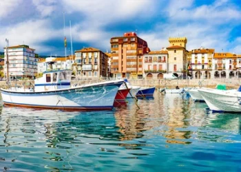 Coastal towns of Spain. Castro Urdiales Cantabria. Spain
