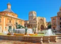 Valencia Fountain Rio Turia on Square of the Virgin Saint Mary, By BRIAN_KINNEY