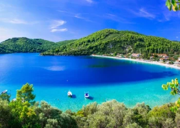 Panormos bay. Sporades island of Greece
