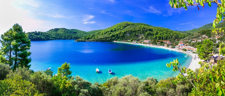 Panormos bay. Sporades island of Greece