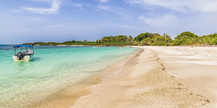 Iguana Island located on the Pacific Ocean off the Azuero Peninsula coast, near Pedasi in Panama