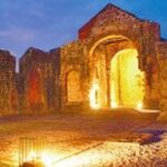 Night View of Church in Panama Viejo